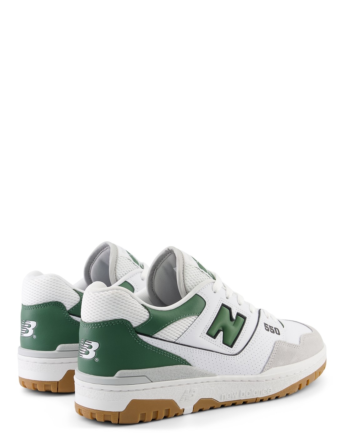 new balance Sneakers Mixte 550 Cuir Blanc/Vert