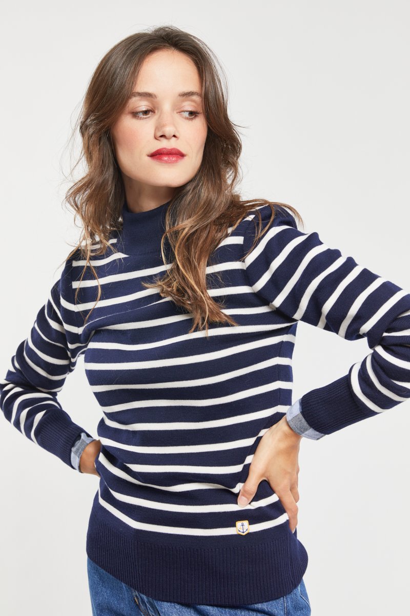Pull col montant Héritage - laine mérinos