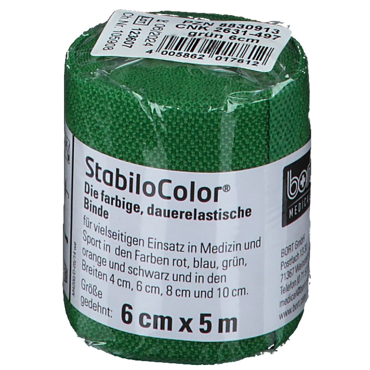 BORT StabiloColor® Binde 6 cm grün