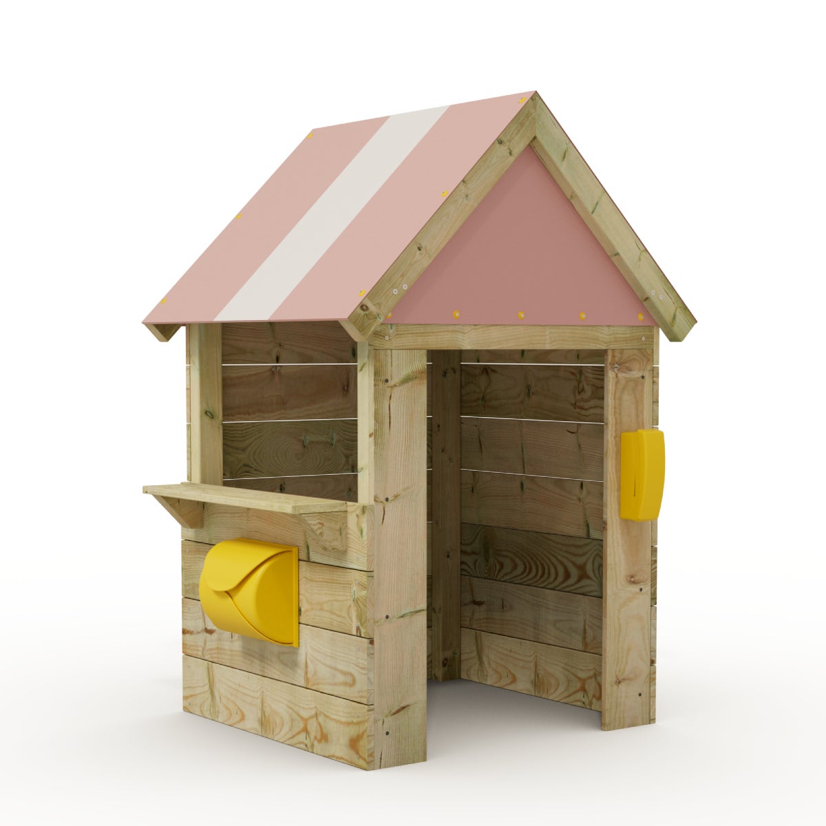 WICKEY Kindertuin Speelhuis Hoed met Venster - Pastel Roze