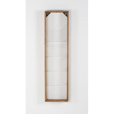 Promocome - Présentoir de journaux mural - 4 x 5 compartiments A4 - bois naturel