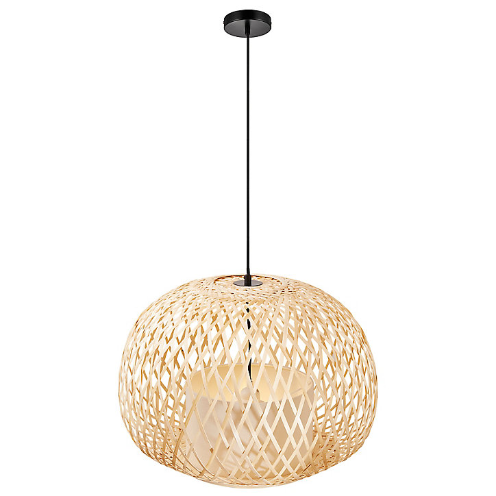 Suspension Hisoka E27 40W IP20 139 x 50 cm naturel