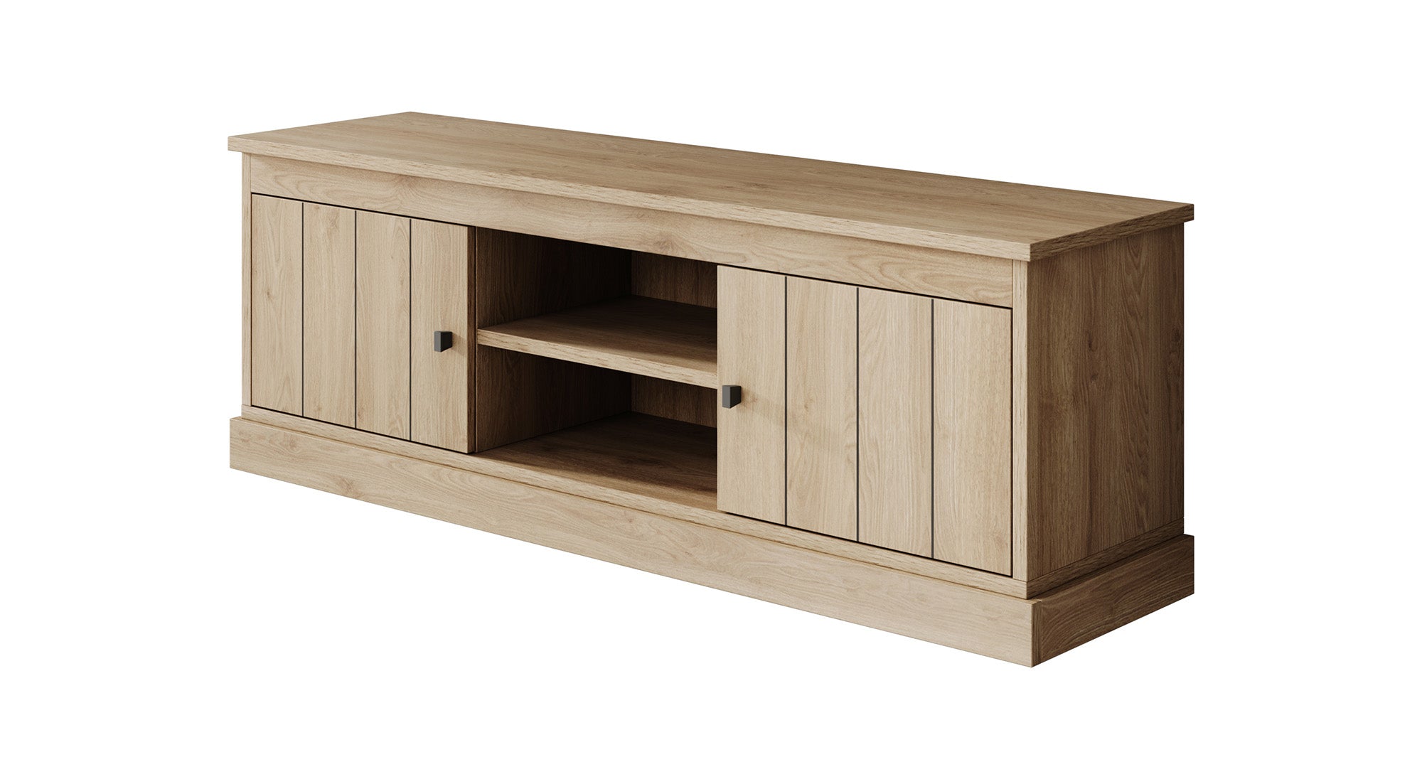 Meubella - TV-Meubel Vince - Eiken - 155 cm