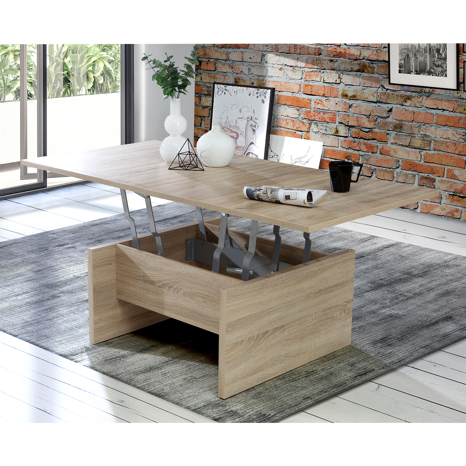 Couchtisch - Sonoma Eiche - 80x80 cm