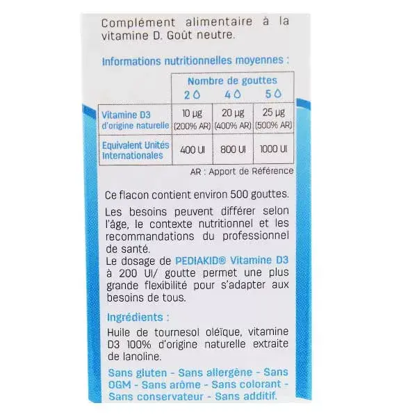 Vitamina D3 Pediatric 20ml