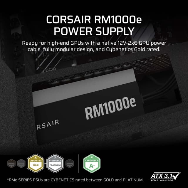 Corsair RM1000e strømforsyning