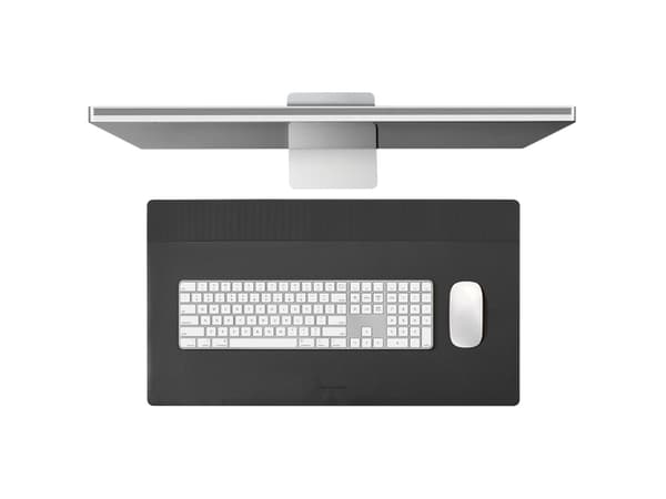 Native Union DESK-MAT-BLKKFT, Sort, Orange, Monokromatisk, Polyester, Polyuretan, Skridsikker bund