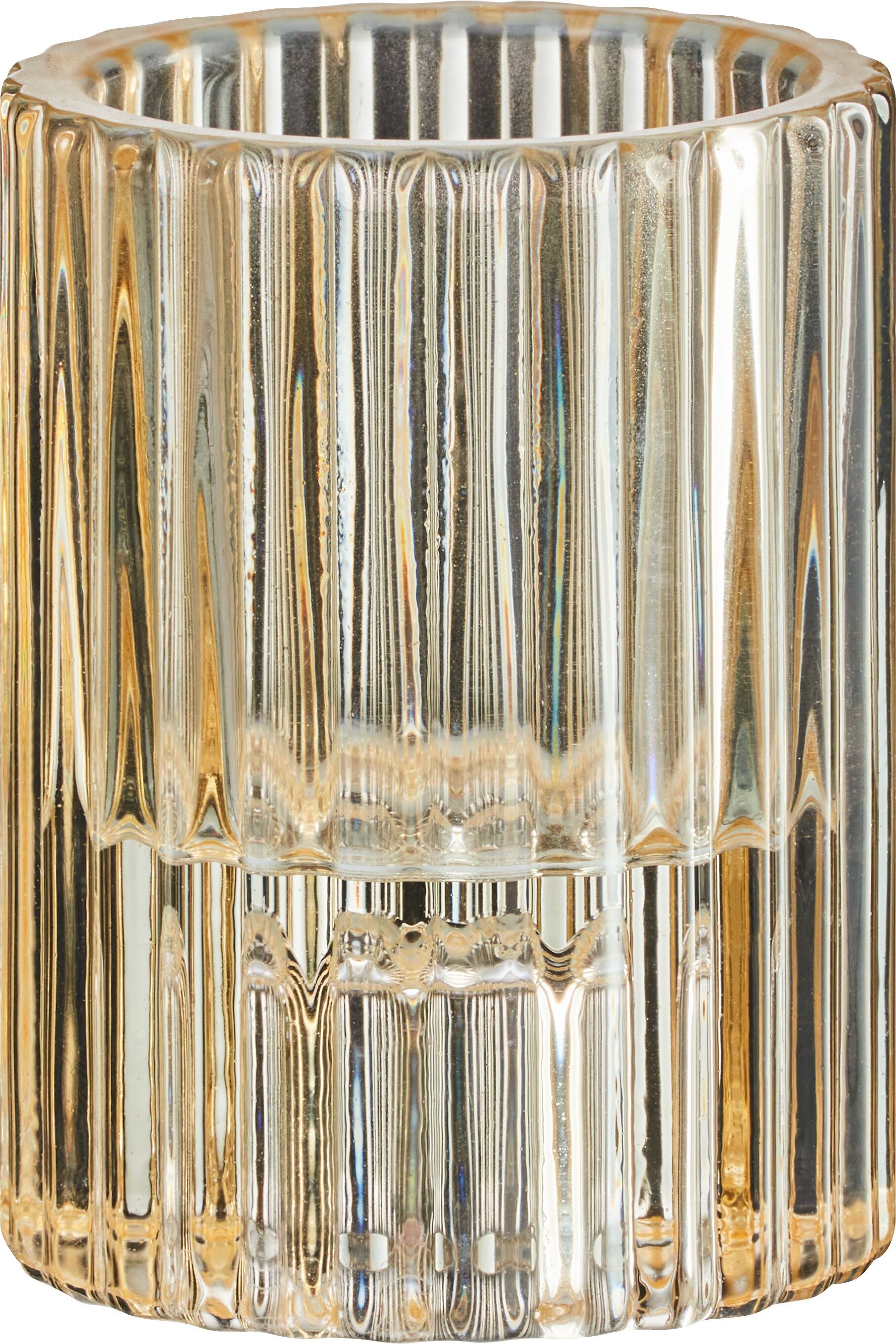 RAFFI Windlicht - Gelb / H: 8.0 cm