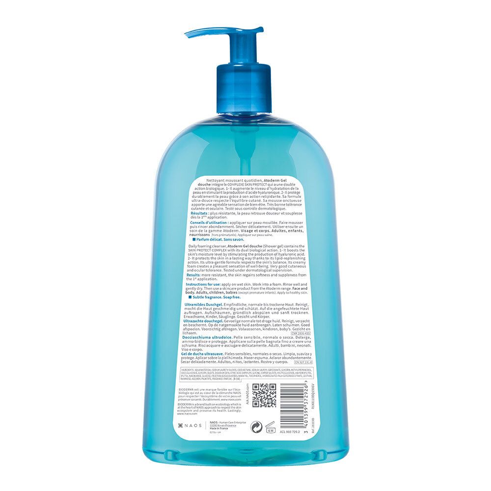 BIODERMA Atoderm Gel douche Mildes, seifenfreies Duschgel - Jetzt 25% sparen mit Code 