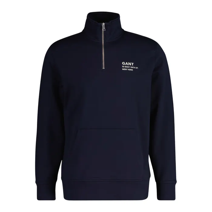 Gant Script Half Zip Sweater Heren