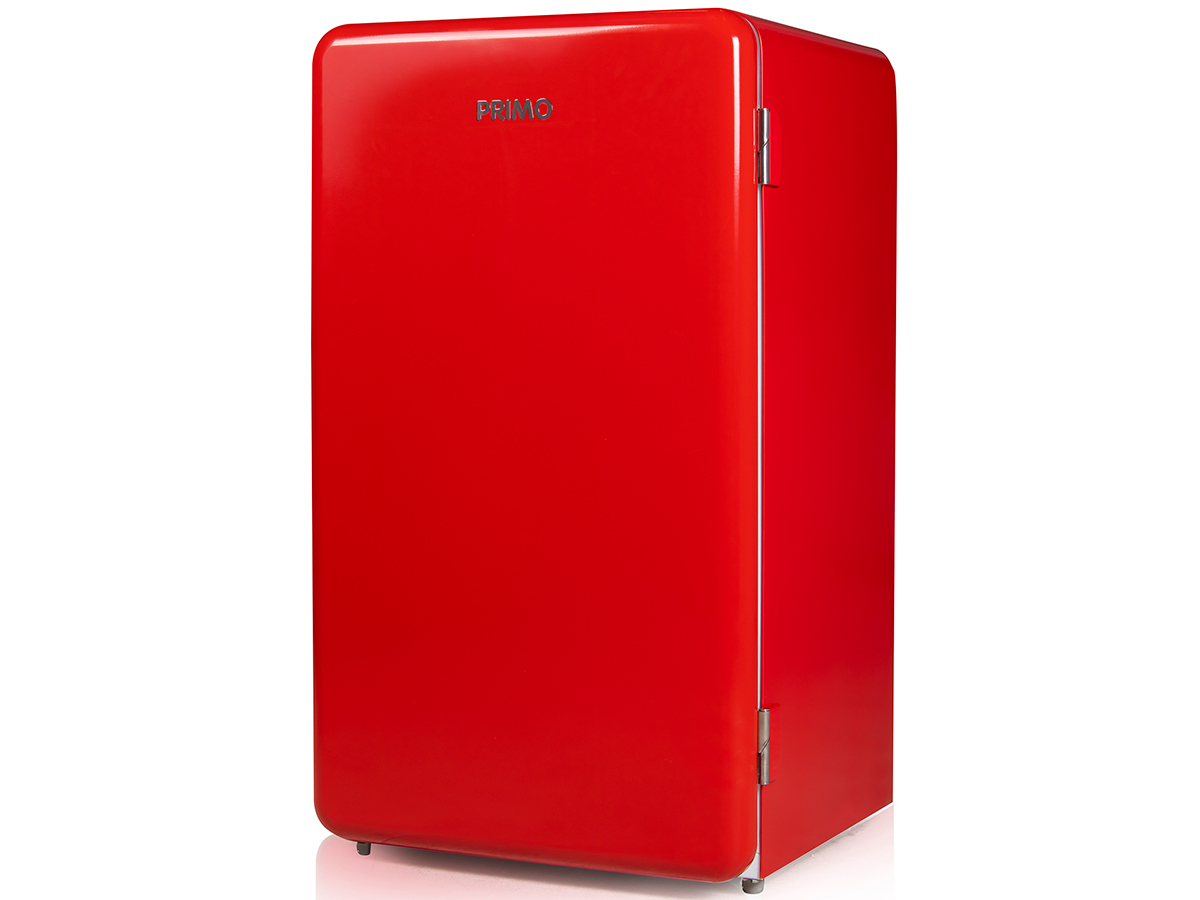 Primo PR152RKR 93 liter retrokoelkast - Red