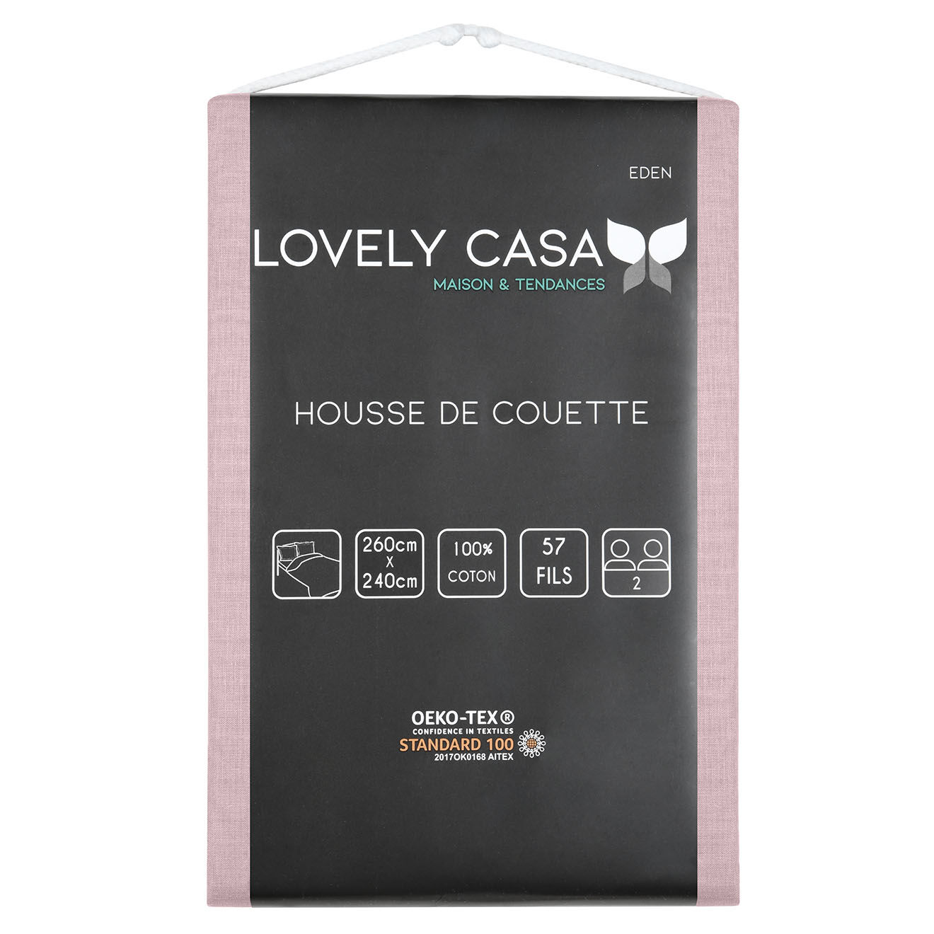 Stof Housse de couette Eden vieux rose