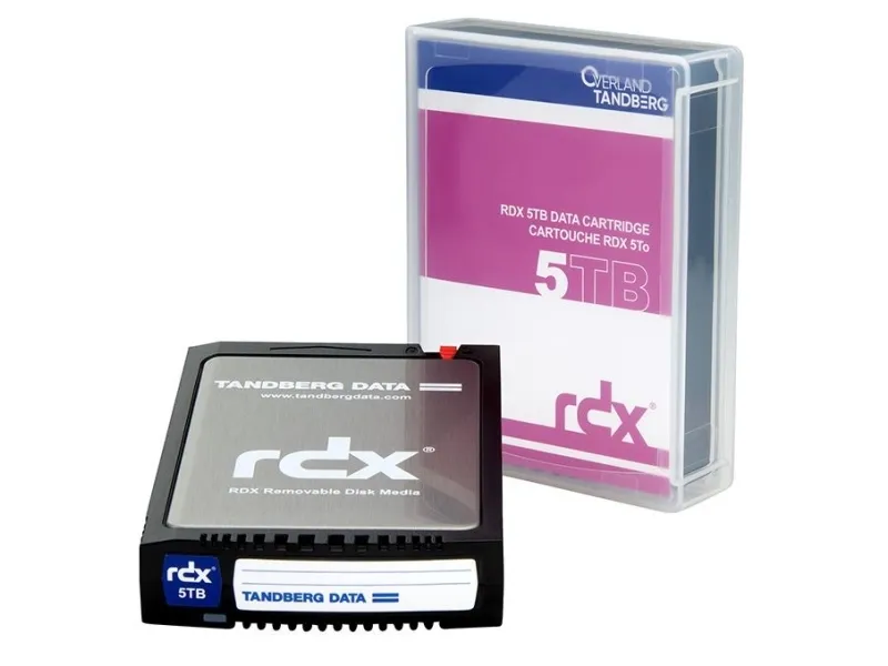 Overland-Tandberg 8862-RDX, RDX-patron, RDX, 5 TB, FAT32, NTFS, exFAT, ext4, Sort, 150 MB/s