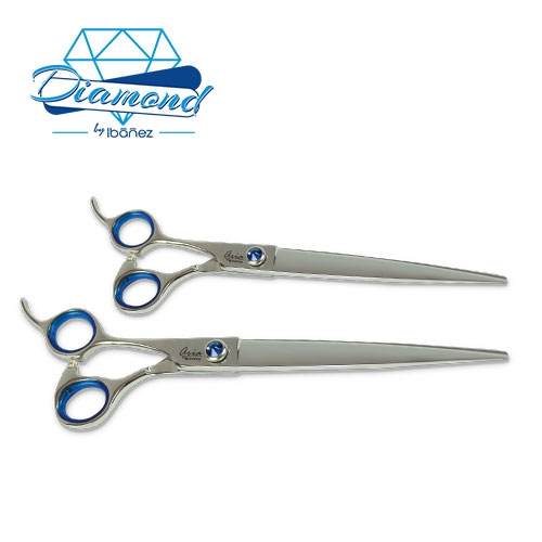 Tesoura reta Ibanez ARIA para canhotos. 17,5 e 20 cm. Tesoura Ibanez - ARIA PARA CANHOTOS 20 cm para cães e gatos, tosa de cães.