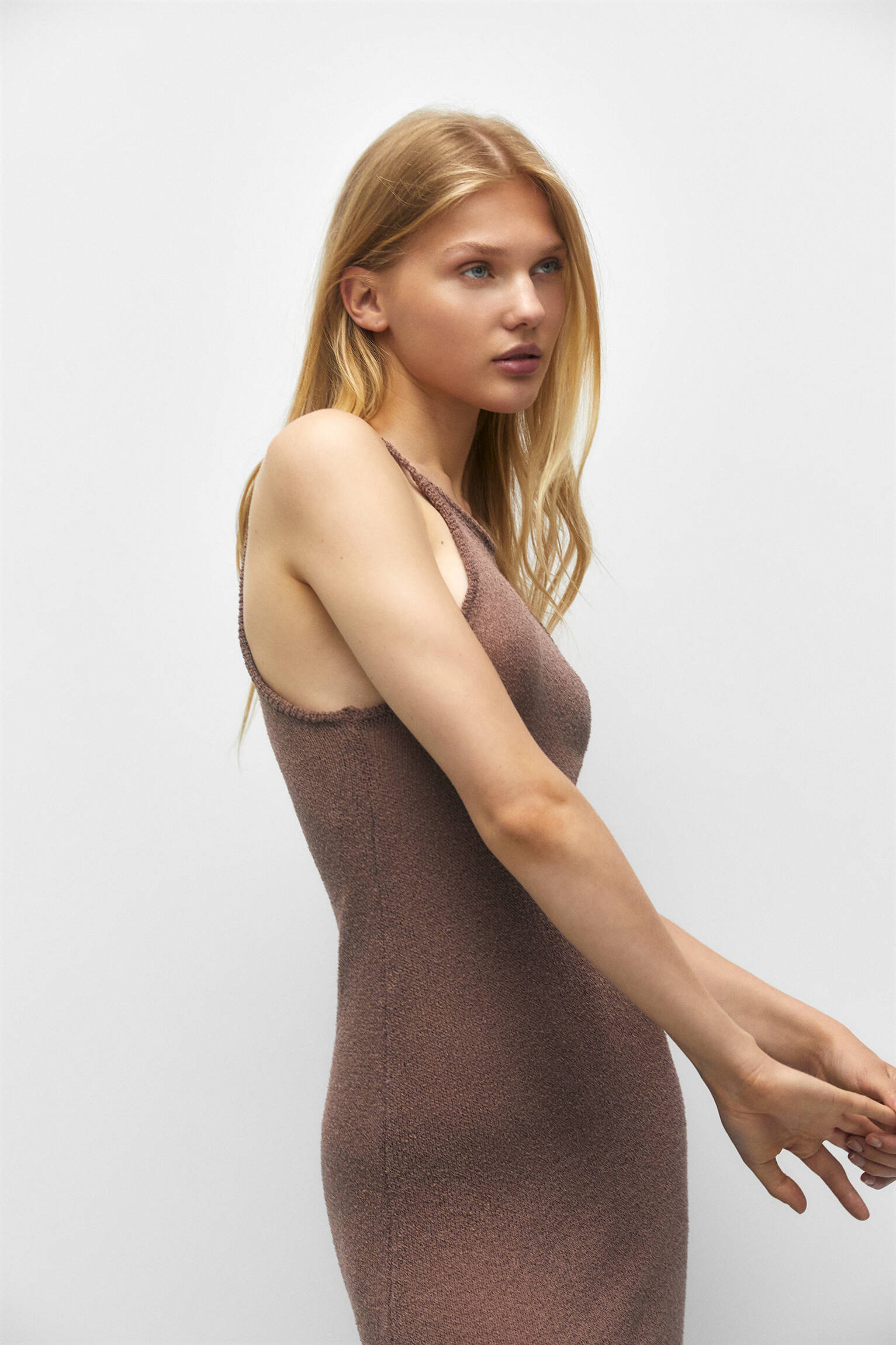 VESTIDO DE MALHA LONGO - BREVA