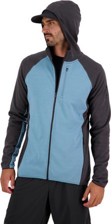APPROACH Herren-Merino-Kapuzenjacke  ash blueshale  L