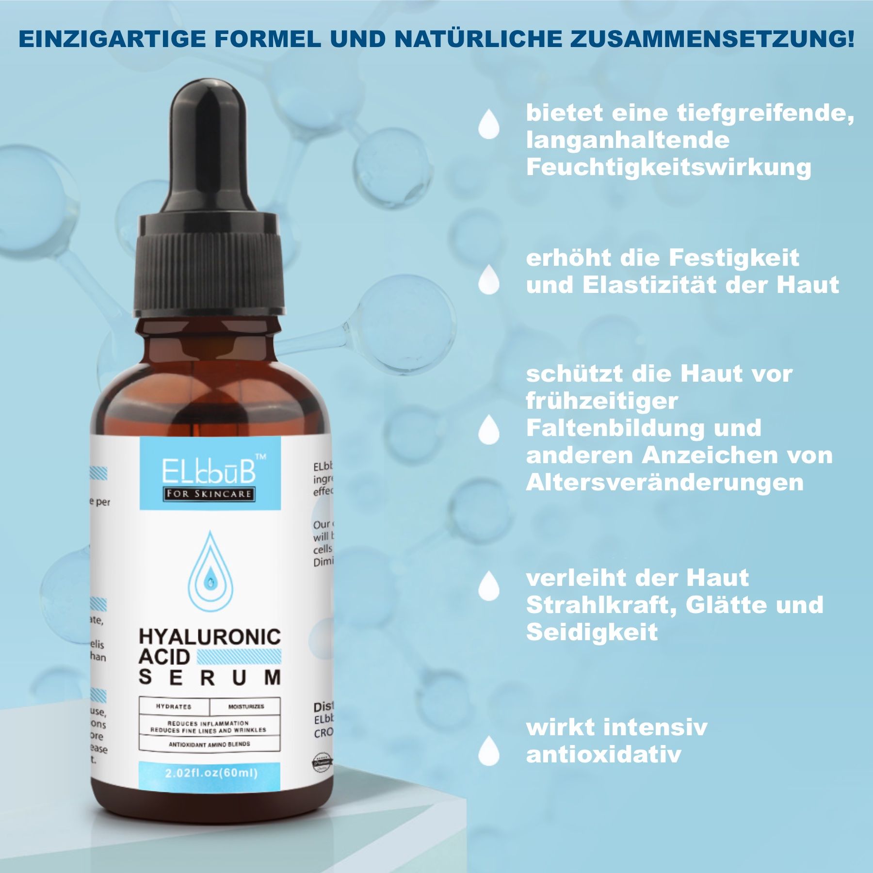 P-Beauty Cosmetic Accessories Gesichtsserum mit Hyaluronsäure