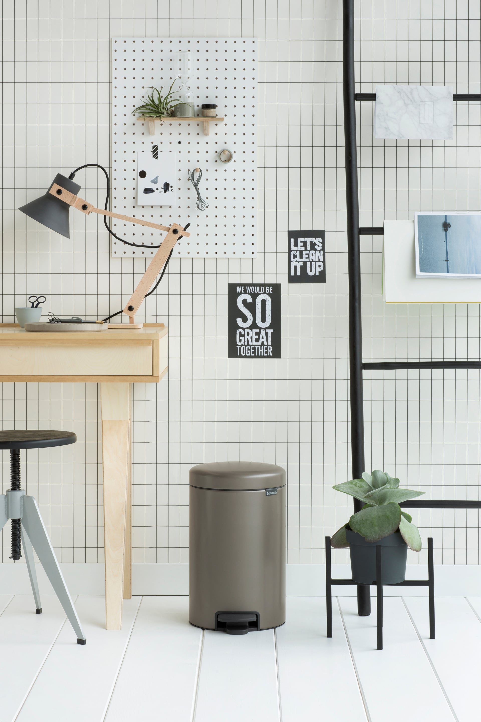 brabantia Treteimer NEWICON 12 Liter Platinum