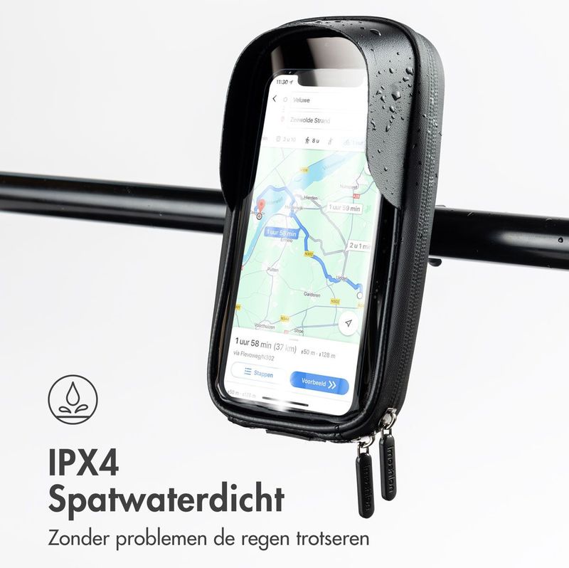 Imoshion - Fietshouder - Waterdicht - Zwart - 360 Graden Rotatie