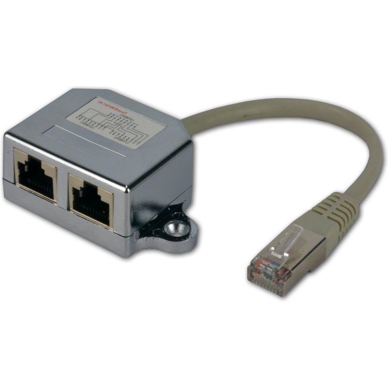 MCL Dedoubleur ethernet blinde câble de réseau Métallique