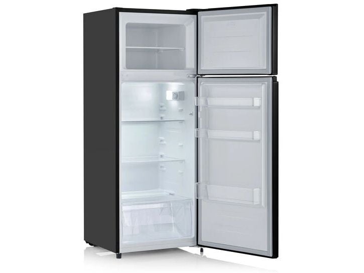 Severin Kühlschrank DT 8762 Schwarz, Rechts, Wechselbar Kühlschrank mit Gefrierfach