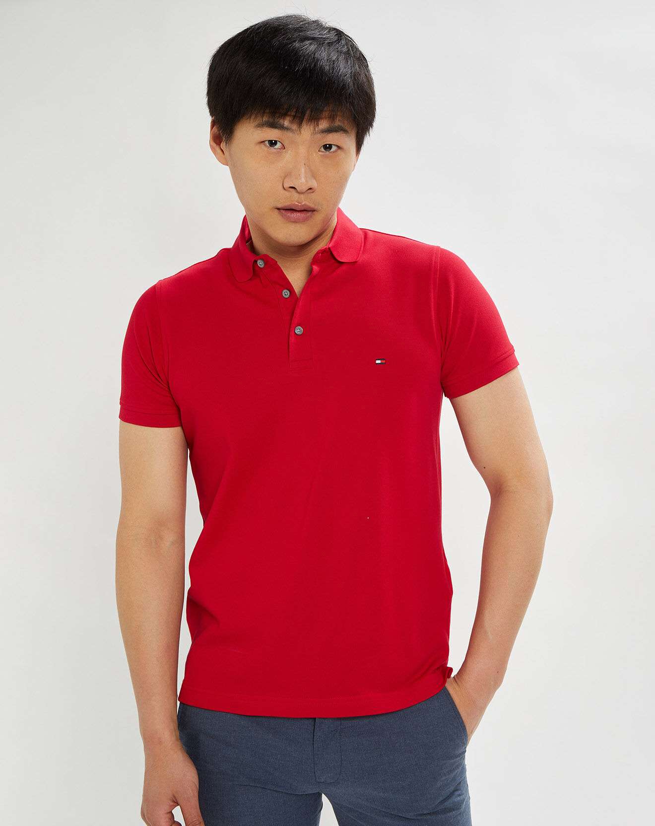 Tommy Hilfiger Polo slim 1985 rouge