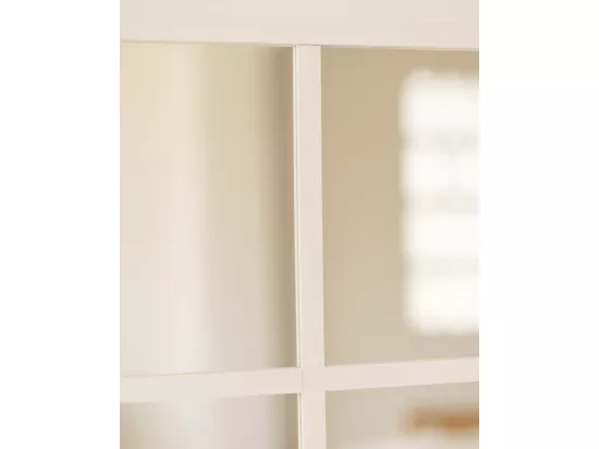 Miroir de fenêtre de couleur blanc 90x90cm