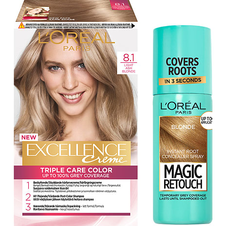 Permanent hårfarve 8.1 Light Ash Blonde m. pro-keratin, ceramid og kollagen