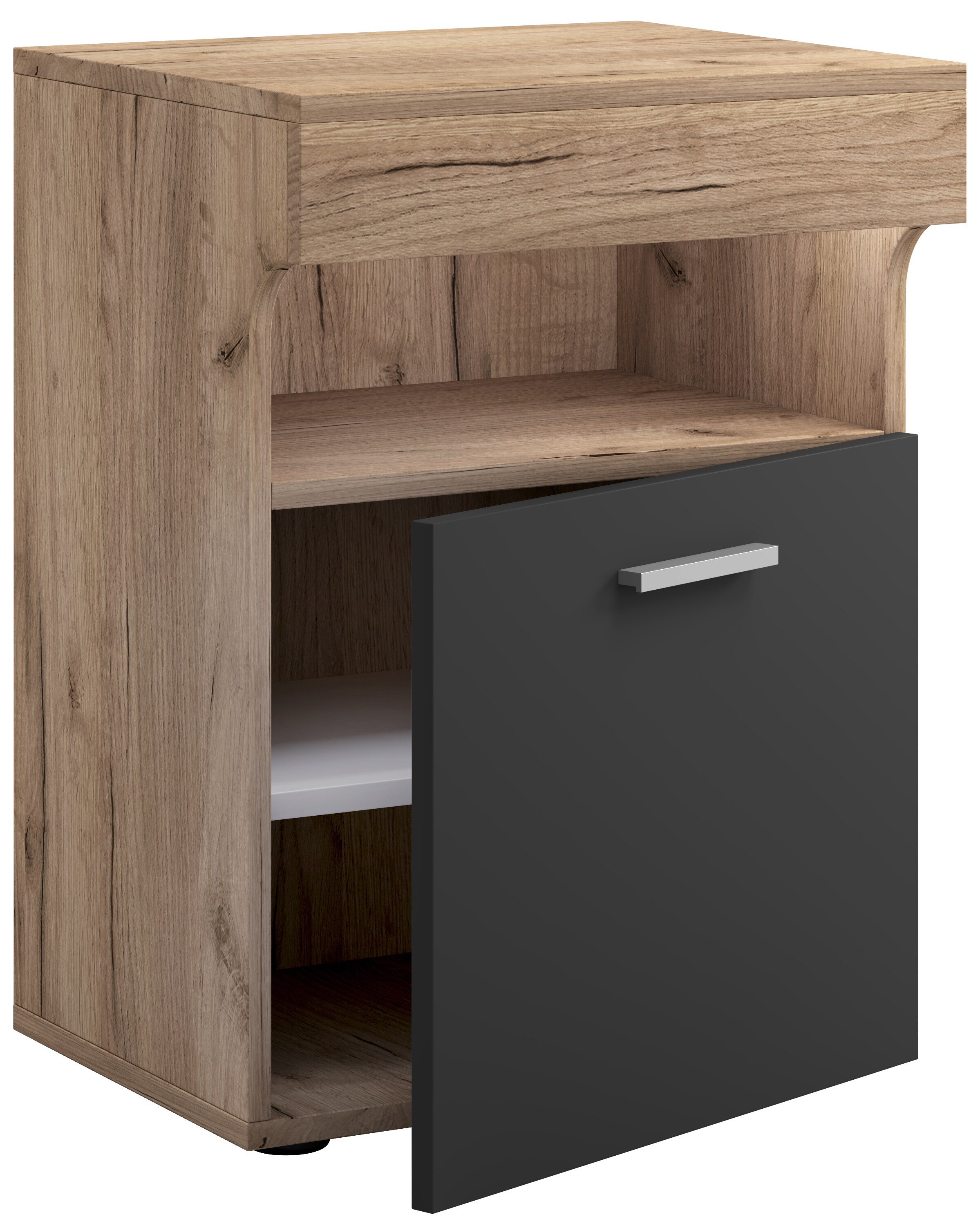 VCM Nachtschrank Beistelltisch Drehtür Konsole Boxspring Nachttisch Slepal M