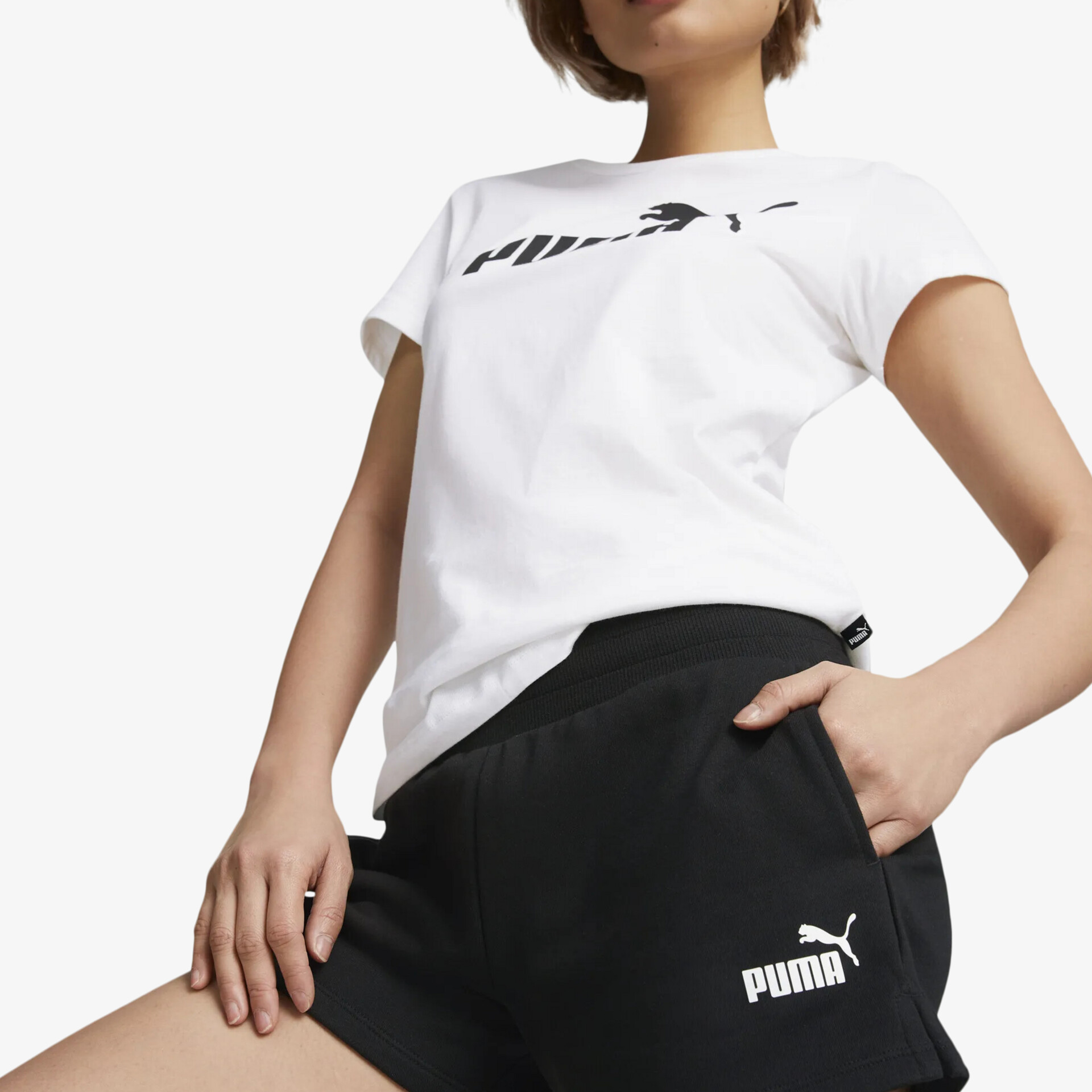 PUMA ESS 4 Damen Shorts schwarz