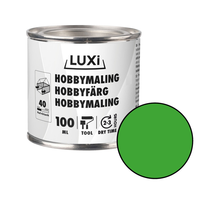 Hobbymaling grøn 100 ml - Luxi