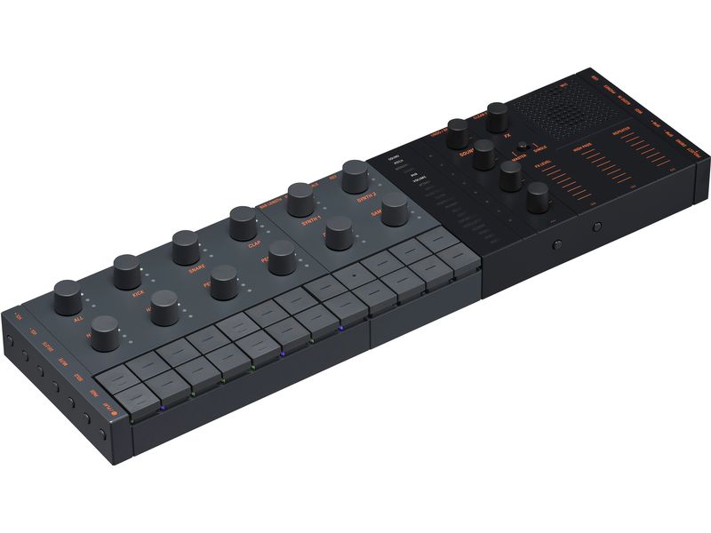 Yamaha Production Center SEQTRAK Schwarz Drum-Machine, Synthesizer, Sampler, Sequenzer, MIDI- und USB-Audio-Interface