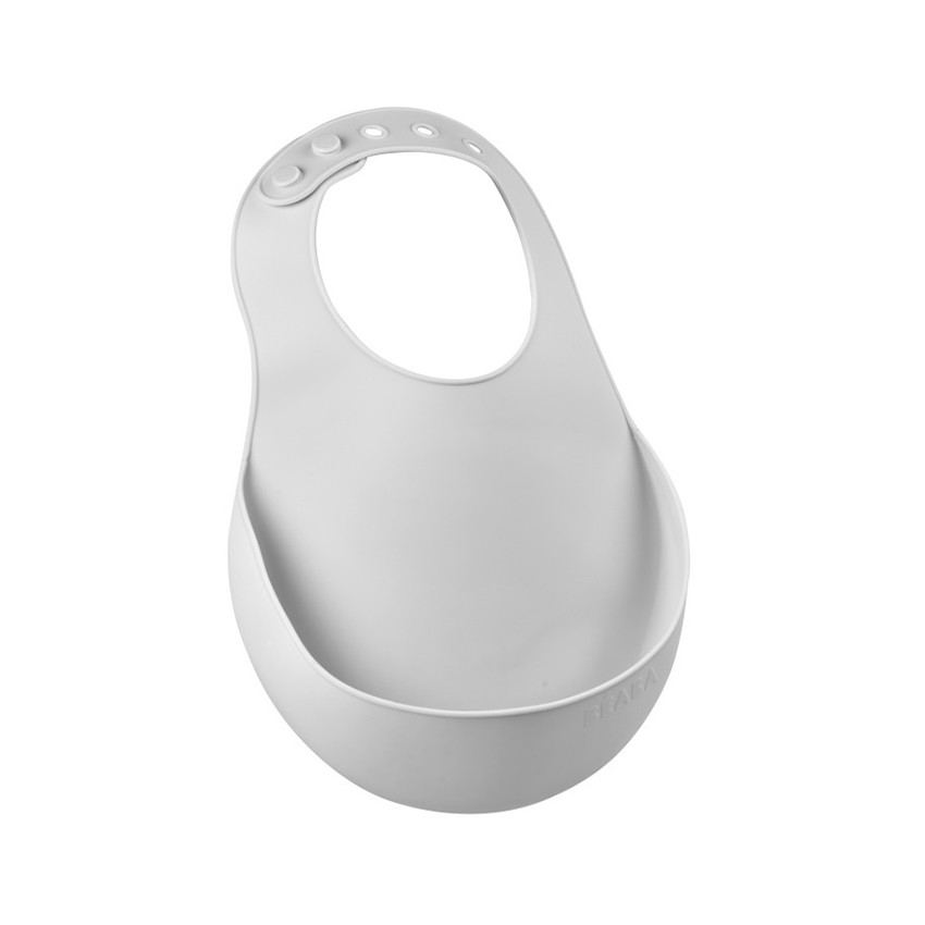 Bavoir en silicone avec poche de récupération - Light Mist