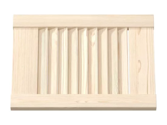 Portes d'armoire à persiennes 2 pcs 39,5x29,5 cm pin massif