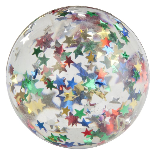 Sprungball - Sterne ca. 60 mm - Besttoy