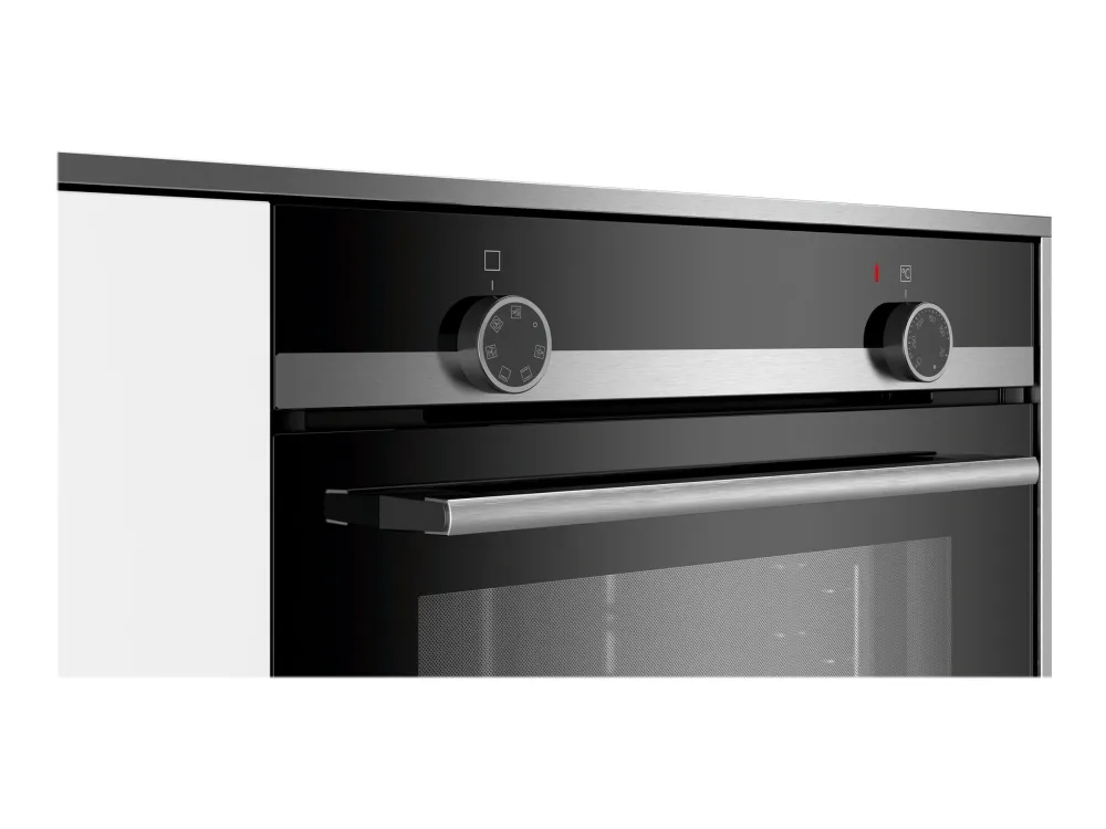 Siemens iQ100 HB510ABR0S - Ovn - til indbygning - niche - bredde: 56 cm - dybde: 55 cm - højde: 58.5 cm - Klasse A - rustfrit stål