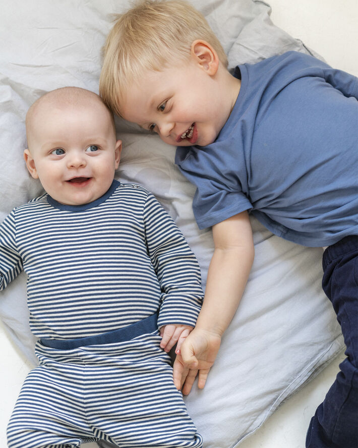 Magasin du Nord Collection Petit baby pants - Organic Dark denim / star white stripe