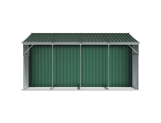 VIDAXL - Abri de jardin vert 277x365,5x179 cm acier galvanisé