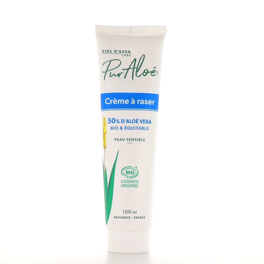 Crème à raser bio Pur Aloe - Produit de rasage