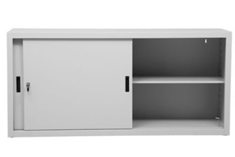 PROREGAL Schuifdeurkast Ant 2 Plankhoogtes HxBxD 75 x 160 x 45 cm Grijs