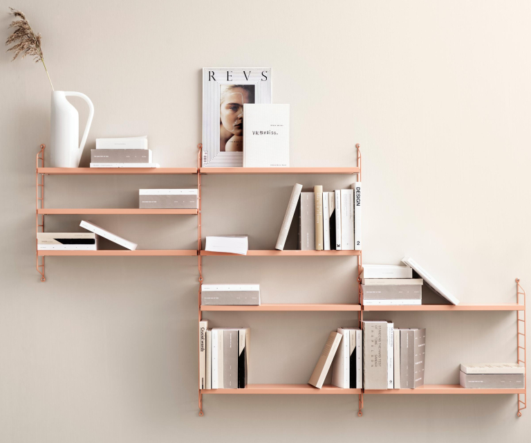 String Furniture Pocket wandkast metaal wit