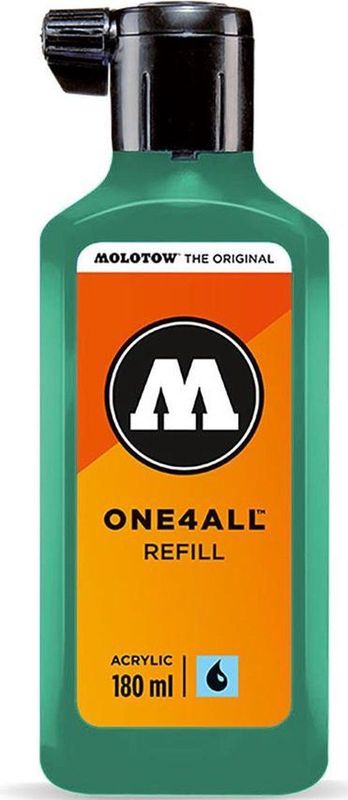 Molotow ONE4ALL™ - 180ml Turquoise navul Inkt op acrylbasis