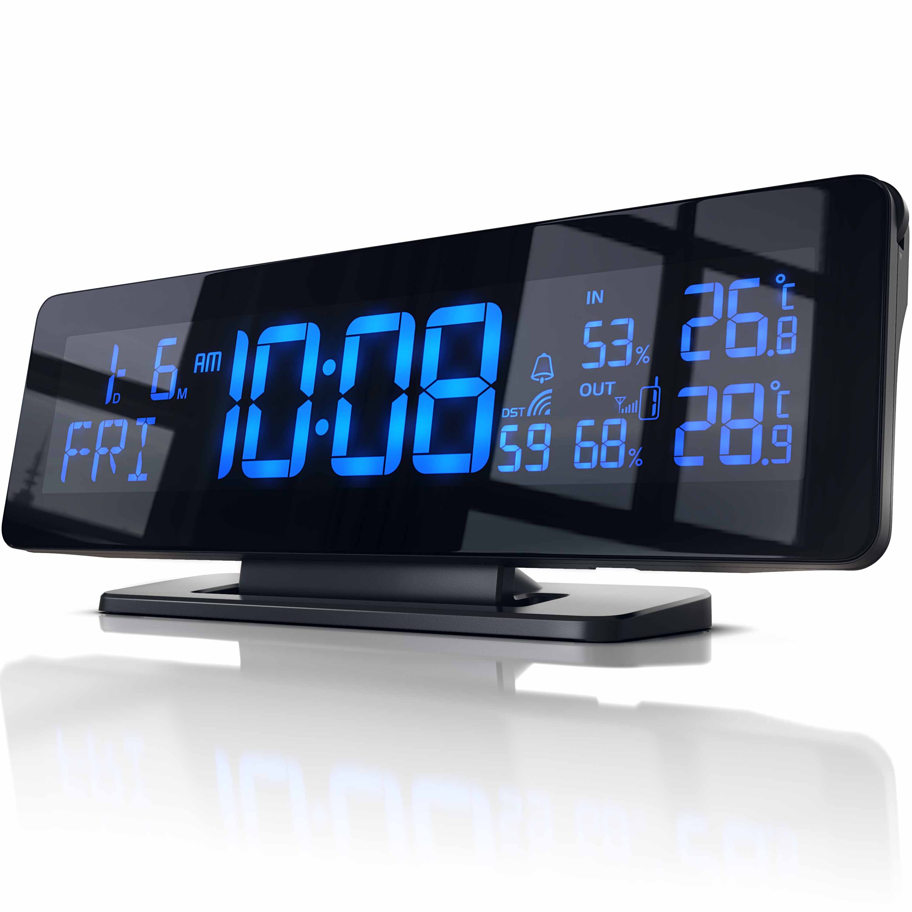BEARWARE Funkwetterstation Temperaturgesteuertes Farbdisplay