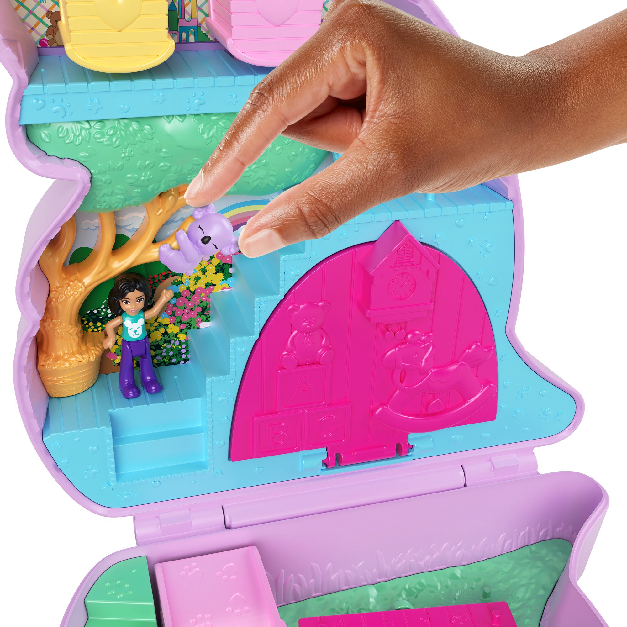 Mattel Spielfigur Polly Pocket Mama & Joey Kangaroo Tasche