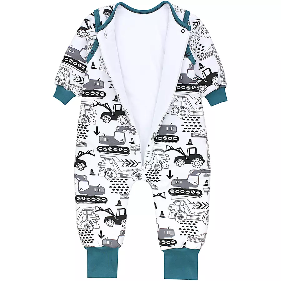 TupTam Baby Schlafsack mit Beinen und Ärmel Winter grün-kombi