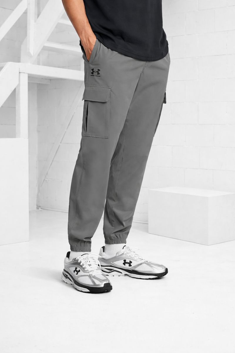 Under Armour Vibe Woven Cargo Trainingsbroek Heren Grijs