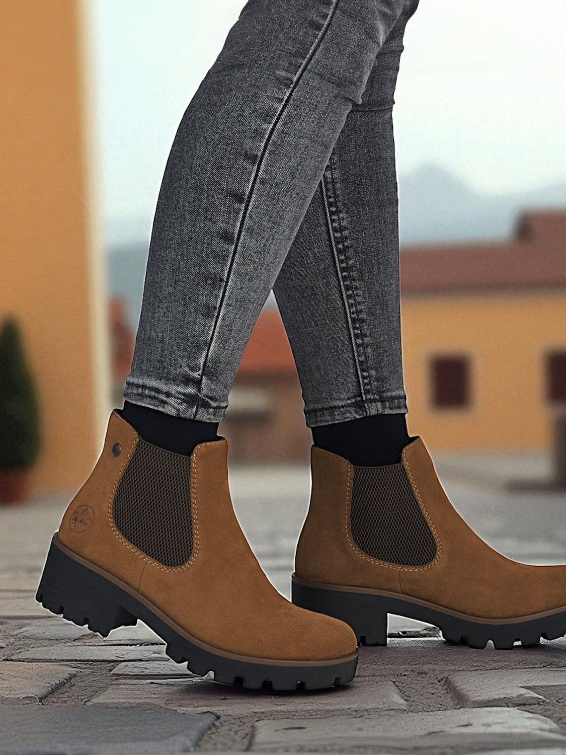 Rieker Malou Suede Boots Fleecefôret