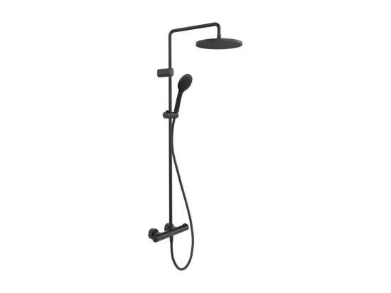 Colonne de douche thermostatique DURAVIT MinusFlow noir mat