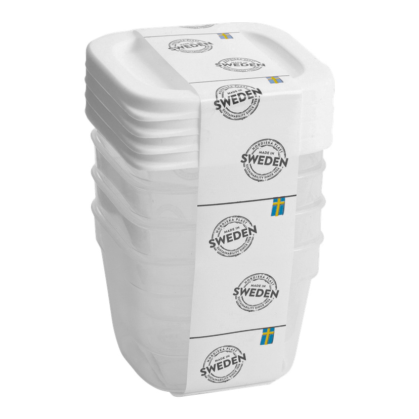 Oppbevaringsbokser 4-pk 9 cl