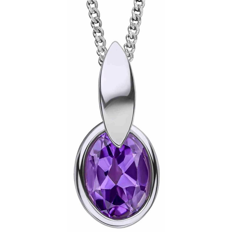 Collier améthyste en argent 925